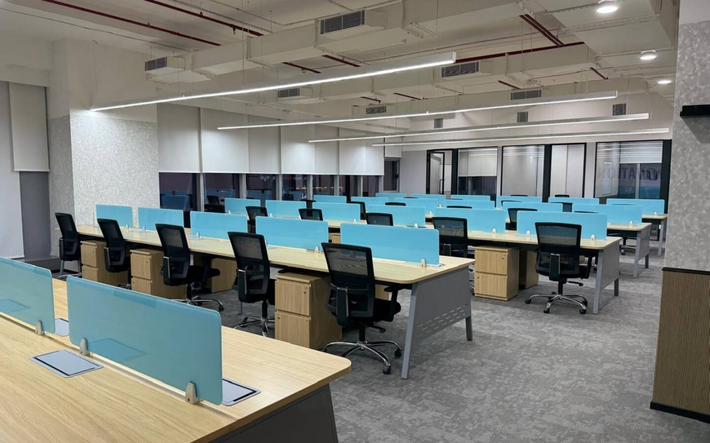 Furnished Office Space is available for rent in Raheja Towers